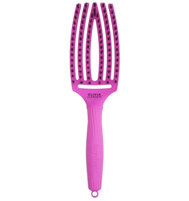 Szczotka OG Fingerbrush Boar&Nylon Neon Purple